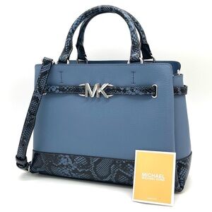 Michael Kors Reed Medium Corner Zip Satchel Crossbody Bag